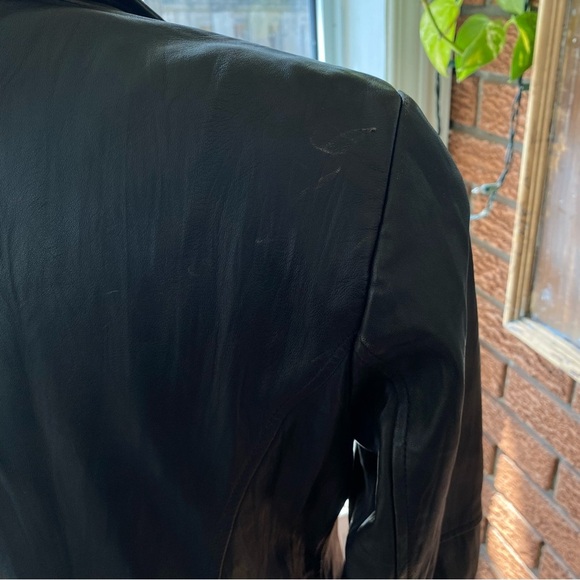 Danier Women’s Leather Dark Brown/Black Jacket Size Small - Picture 4 of 7